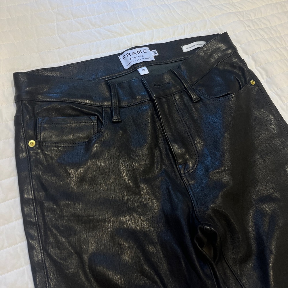 FRAME Le Skinny De Jeanne Leather Pant